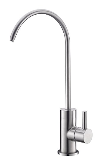 Havin Stainless Steel Reverse Osmosis Faucet, Drinking Water Faucet, Purifier Faucet,Water Filtration System Faucet, Beverage Faucet,1/4-Inch Tube,Brushed Nickel (Spout A)