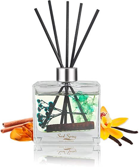 Seed Spring Reed Diffuser/Moroccan Amber Scented Reed Diffuser 6.7oz(200ml) Home Decor & Office Decor, Fragrance and Gifts