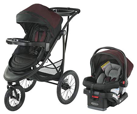 Graco Modes Jogger SE Travel System | Includes Modes Jogging Stroller and SnugRide SnugLock 30 Infant Car Seat, Blackweave