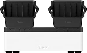 Belkin Store and Charge Go With Portable Trays - AC Classroom Charging Station for Laptops & Tablets - Classroom Organization & Charging Station - Up To 10 Devices Including iPads, Tablets & More