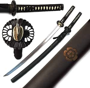 Ace Martial Arts Supply Handmade Carbon Steel Japanese Katana, Daito Samurai Katana Sharp Sword- Battle Ready