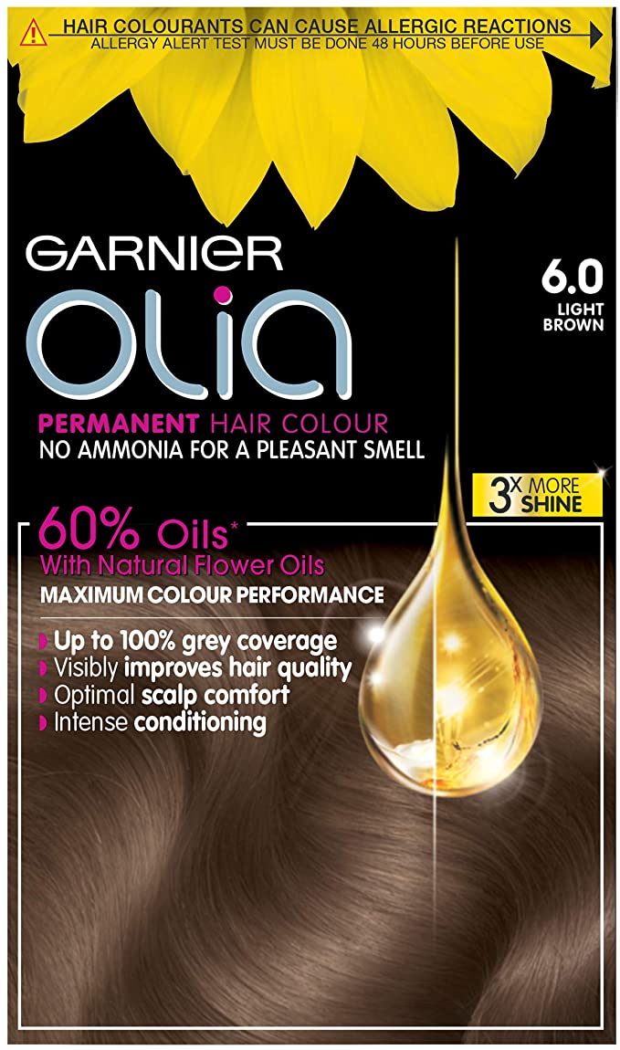 Garnier Olia Permanent Hair Colour 6.0 Light Brown