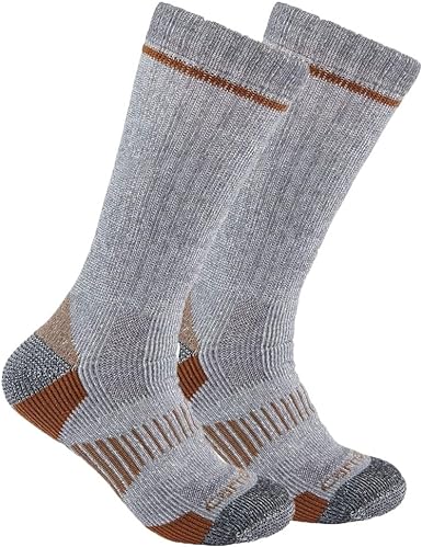 Carhartt mens Midweight Synthetic-wool Blend Sock 2 Pack