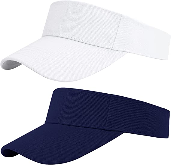 Cooraby Sports Sun Visor Hats Adjustable Sun Visor Caps for Women and Men