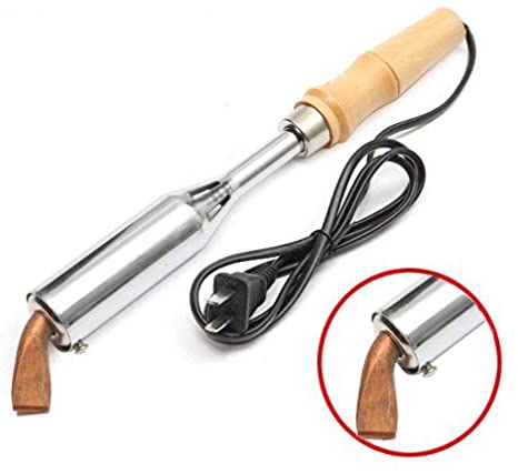 MIYAKO USA 200 Watts Heavy Duty Soldering Iron with Ceramic Heater, High-Performance Torch Style Welder with Wood Handle and Replaceable Tip (74B200)