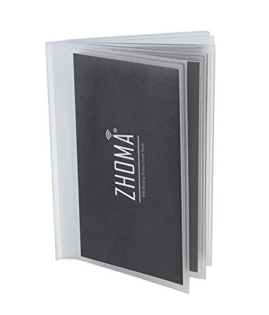 Set of 2 - 12 Pages Replacement Insert For for Bifold or Trifolds Wallet - Picture or Card Holder