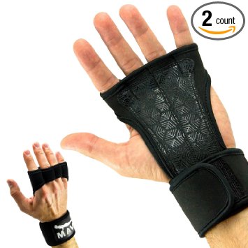 Cross Training Gloves with Wrist Support for WODs,Gym Workout,Weightlifting & Fitness-Silicone Padding, No Calluses-Suits Men & Women-Weight Lifting Gloves for a Strong Grip-by Mava