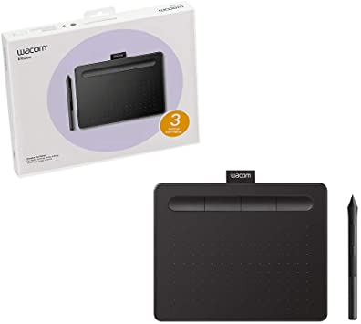 Wacom Intuos Graphics Drawing Tablet for Mac, PC, Chromebook & Android (small) with Software Included - Black (CTL4100)