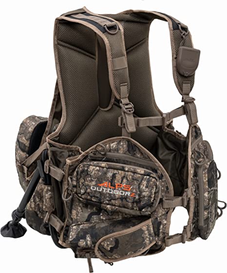 ALPS OutdoorZ Grand Slam Turkey Vest Featuring Removable Sit Anywhere Kickstand Frame and Fold-Away Seat, Large Game Bag