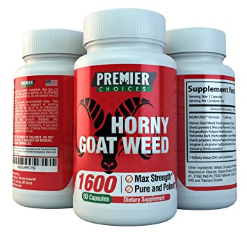 Horny Goat Weed Extract - High Performance Formula - Increase Desire And Energy - Designed To Boost Libido In Men And Women - Horny Goat Weed - Made In The USA - 100% Amazon Guarantee