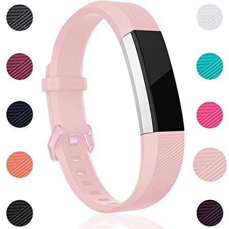 For Fitbit Alta HR and Alta Bands, Maledan Replacement Accessories Wristbands for Fitbit Alta and Alta HR, Large Small 2 Styles