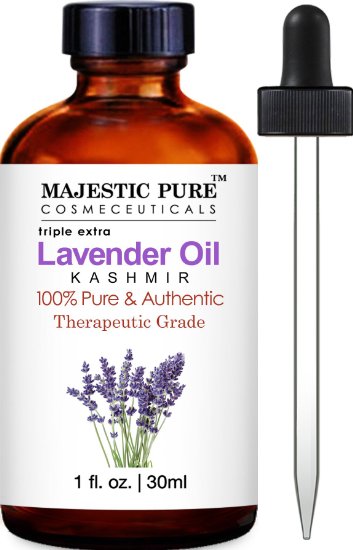 Lavender Kashmir Essential Oil from Majestic Pure, 100% Pure and Authentic, 1 fl. Oz
