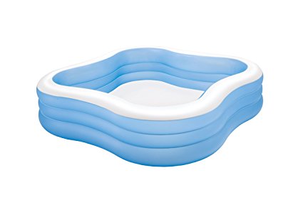 Intex Swim Center Family Inflatable Pool, 90" X 90" X 22", for Ages 6