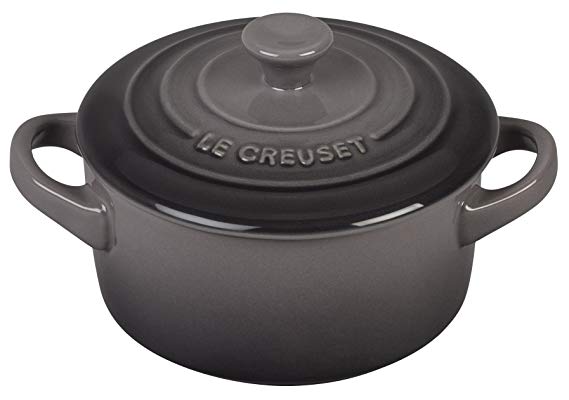 Le Creuset Stoneware Petite Round Casserole, 8-Ounce, Oyster