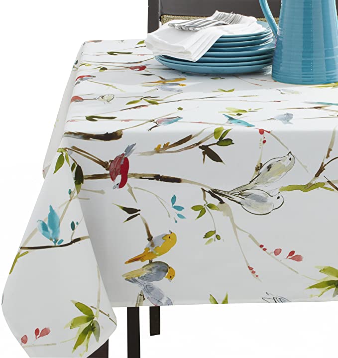 Benson Mills Menagerie Indoor Outdoor Print Tablecloth Multi 60 X 120