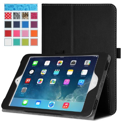 MoKo iPad Mini Case, iPad Mini 2 / 3 Case, Slim Folding Cover Case for Apple iPad Mini 1 (2012) / iPad Mini 2 (2013) / iPad Mini 3 (2014), BLACK (Will not fit iPad Mini 4)