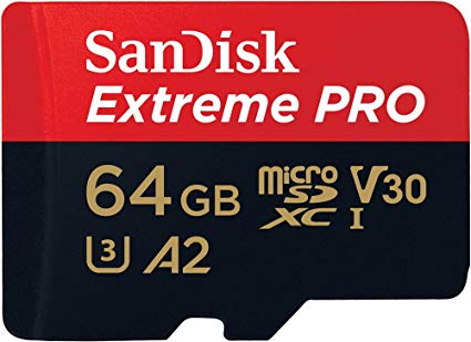 SanDisk Extreme Pro SDXC UHS-I U3 A2 V30 64GB   Adapter