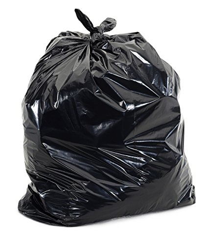 Plasticplace Black 25 - 30 Gallon Trash Bags 30" x 36" 100/Case 2.0 Mil