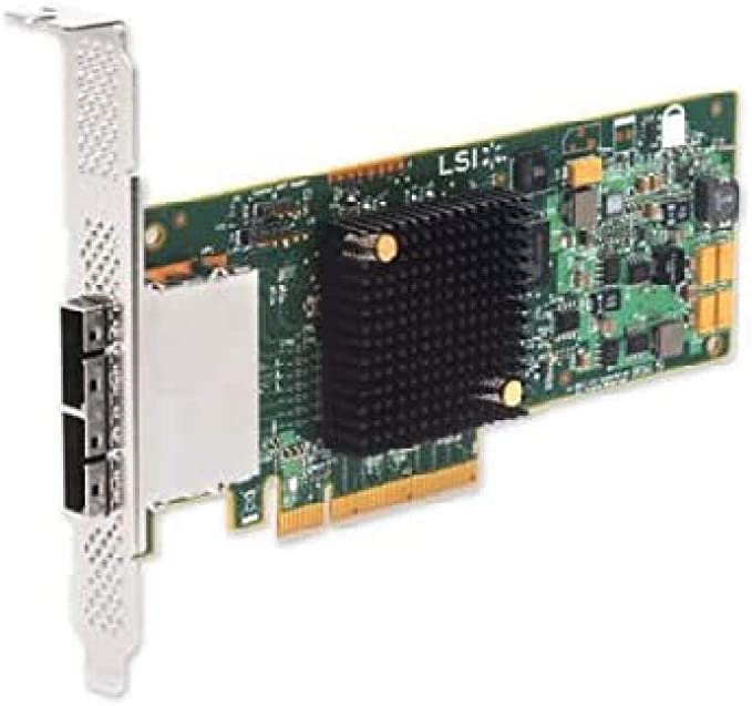 LSI SAS9207-8E Logic SGL SAS PCIE 12/3.3V CTLR 8Port Ext 6GB/S SATA Plus SAS