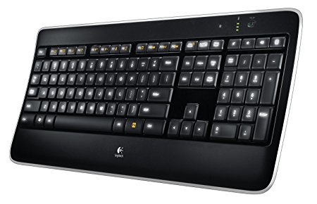 Logitech K800 - keyboards (RF Wireless, QZERTY, Italian, Black, Win XP, Vista, 7)