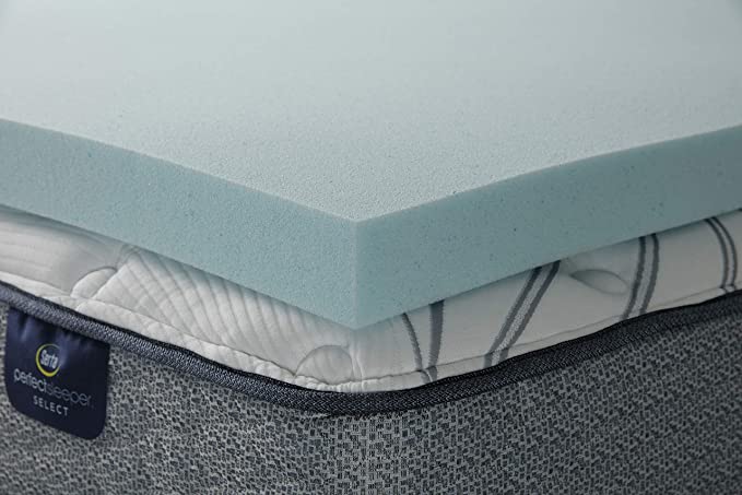 Serta ThermaGel 3-in Memory Foam Mattress Topper, Twin