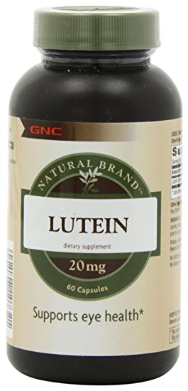 Gnc Natural Brand Lutein 20 Mg Capsules, 60 Count