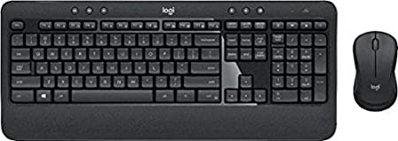 Logitech MK540 Advanced Wireless Keyboard with Wireless Mouse Combo — Full Size Keyboard and Mouse, Long Battery Life, Caps Lock Indicator Light, Hot Keys, Secure 2.4GHz Connectivity (MK540)