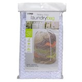 Pro-Mart DAZZ Mesh Laundry Bag with Carry Handlepush-Lock Drawstring Closure Heavy Duty White