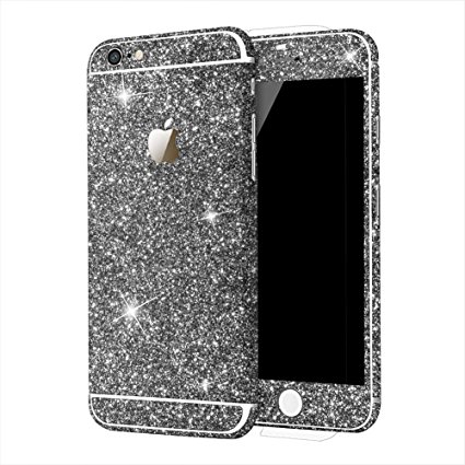 Furivy Bling Sticker Sparkle Decal Glitter Protector case for iPhone 6s Plus Black