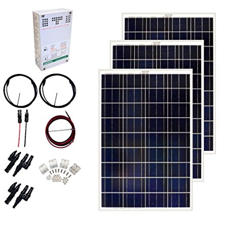 Grape Solar GS-300-CKIT-A 300W Solar Charging Kit for 12/24V Battery Banks