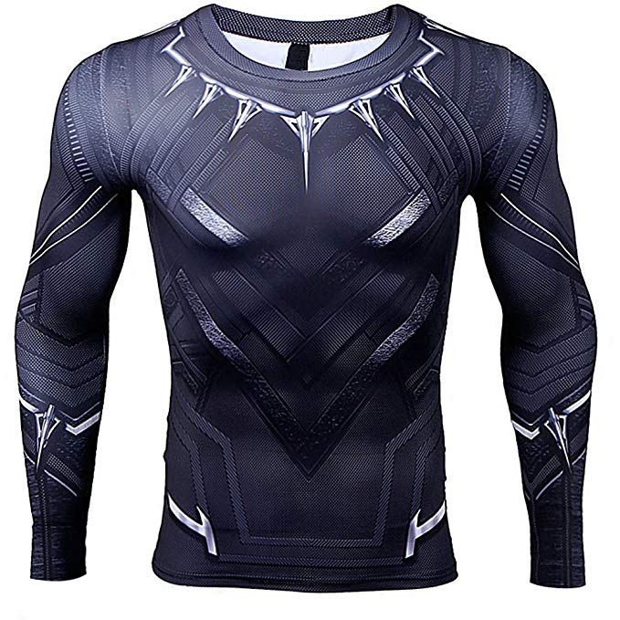 Super Hero Costume Compression T-Shirt Tight Cycling Clothes Sport T-Shirt