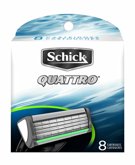 Schick Quattro Refill Cartridges , 8 Cartridges