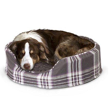 Furhaven Pet NAP Oval Lounger Bed for Dog or Cat