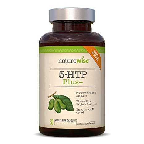 NatureWise 5-HTP Plus  Advanced Time Release Appetite Suppressant with Mood, Stress, and Sleep Support, 200 mg, 30 count