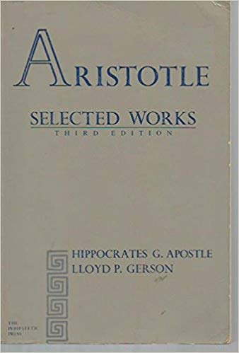 Aristotle Selected Works