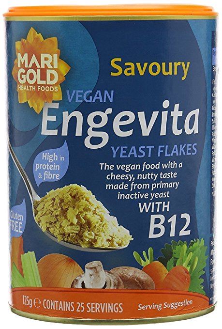 Engevita Savoury Yeast Condiment With B12 125g (Pack of 4)