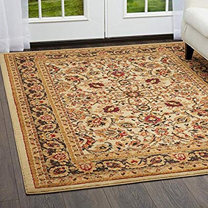 Home Dynamix Royalty Orion Traditional Area Rug 5'2"x7'2", Oriental Ivory