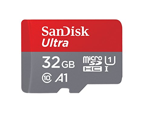 SanDisk Ultra 32GB microSDHC UHS-I card with Adapter - 98MB/s U1 A1 - SDSQUAR-032G-GN6MA