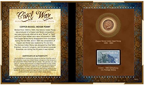 American Coin Treasures Civil War Penny and Stamp Collection