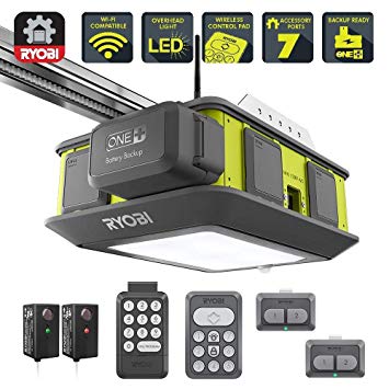 Ultra-Quiet 2 HP Belt Drive Garage Door Opener with Battery Backup Capability RENEWED