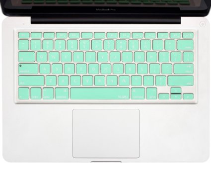 Kuzy - Mint GREEN Keyboard Cover Silicone Skin for MacBook Pro 13" 15" 17" (with or w/out Retina Display) iMac and MacBook Air 13" - Mint Green