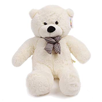 YunNasi 47" White color 1.2M Giant Huge Cuddly Stuffed Animals Plush Teddy Bear Toy Doll