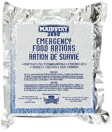 Mainstay Emergency Food Rations - 3600 Calorie Bars