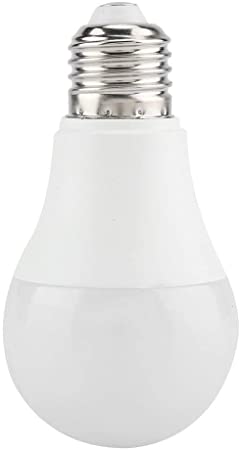 Motion Sensor Light Bulb, E27 IP44 Waterproof 6500k Smart Auto Light Bulb with Light-Activated and Body Sensing Function Auto On/Off Lighting Lamp (5W)