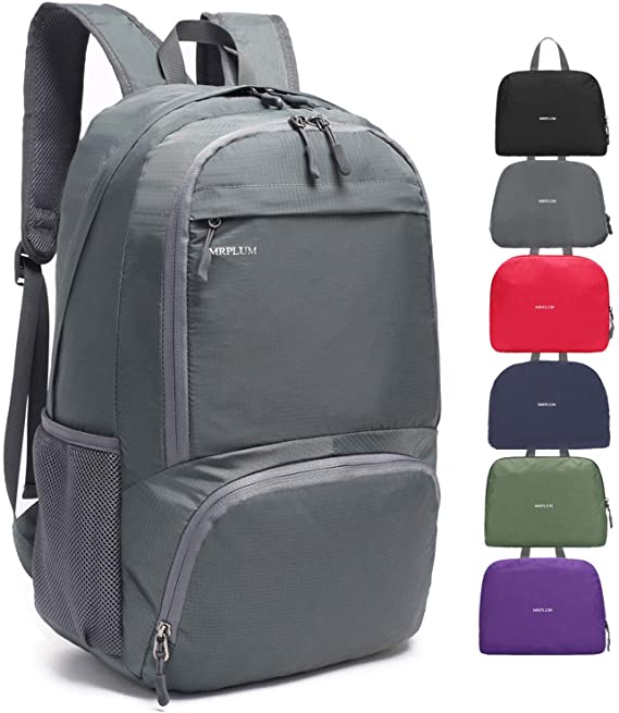 MRPLUM 25L Lightweight Packable Backpack Small Hiking Bag Pack Foldable Daypack