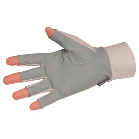 Glacier Glove Synthetic Leather Palm Gray Sunglove