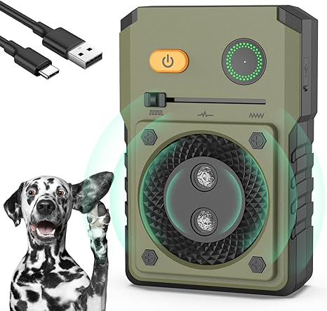 Anti Barking Device, Dog Bark Control Device with 3 Modes, Rechargeable Stop Dogs Barking Device Dog Barking Deterrent Devices, Effective Dog Bark Stopper Indoor Outdoor for Small Medium Large Dogs