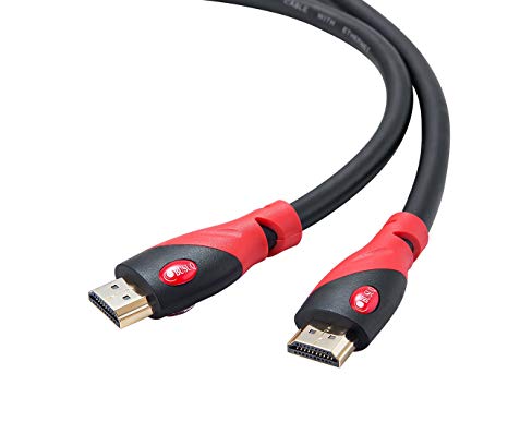 HDMI Cable 30ft - BUSUQ - HDMI 2.0 (4K@60HZ)Ready - 26AWG- High Speed 18Gbps - Gold Plated Connectors - Ethernet, Audio Return - Video 2160p, for HDR 1080p PS3 PS4