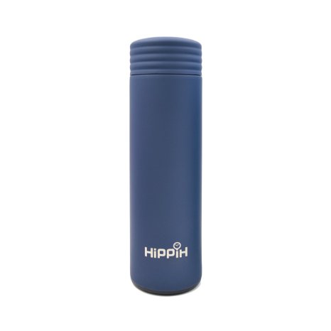 Hippih Vacuum Cup Beverage Bottle,stainless Steel Insulation Cup,best Travel Mugs Leakproof Thermos -Keep Water Coffee Cold, Hot & Fresh for Hours,16 Oz,(Navy)