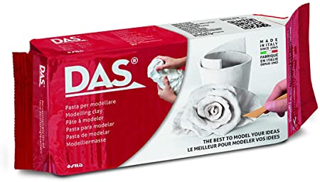 Prang DAS Air Hardening Modeling Clay, 1.1 Pound Block, White (387000)